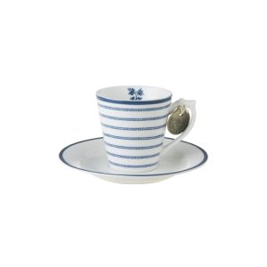 Laura Ashley Espresso kopp med fat
