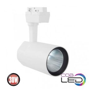 LED SKENSPOT 1-FAS 30W 24° Vit svart VARNA-30
